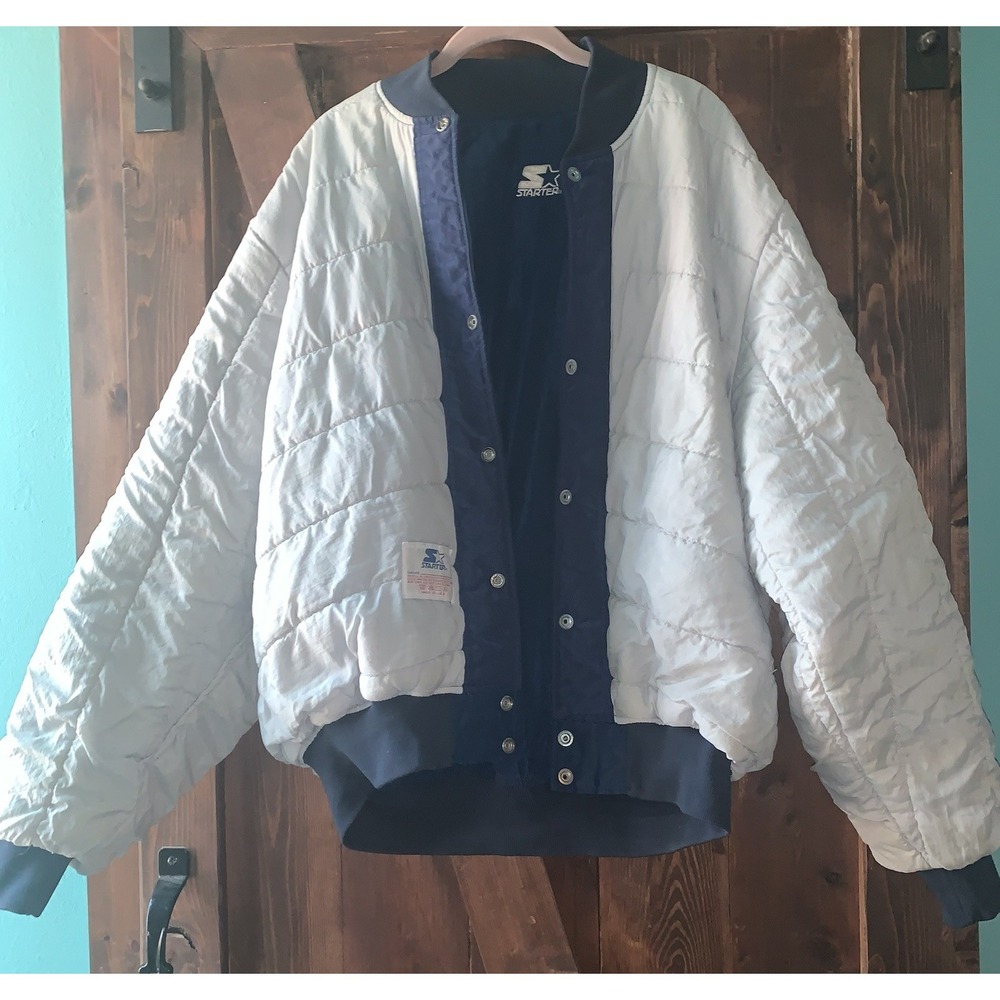 Dallas Cowboys‎ Vintage 90s Team NFL Starter Jacket Size XL New Haven CT EUC - Picture 9 of 14